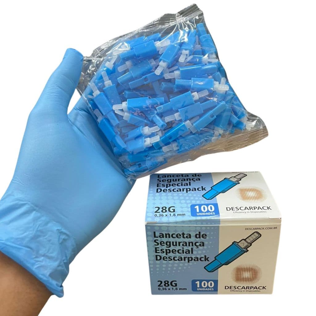 Lanceta de Segurança 28G C/100UN - Descarpack