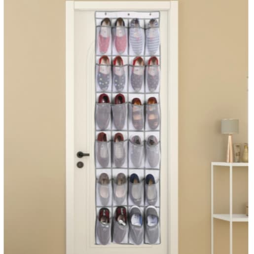 Multiplas Divisórias Organizador Vertical Sapateira de Porta Multiuso Sapato Chinelo Suspenso