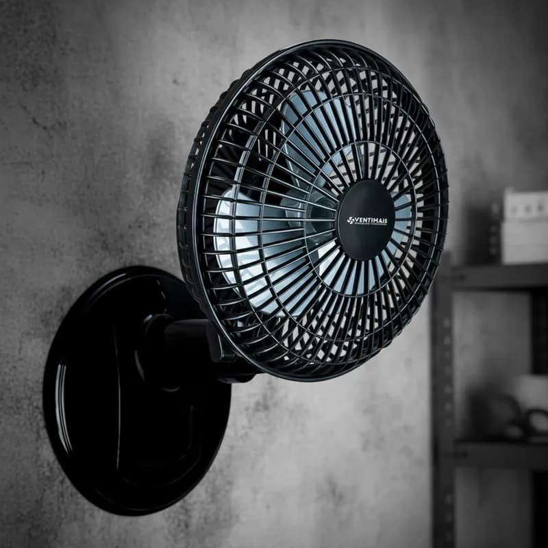 Ventilador de mesa e parede Mini Turbo 20cm Turbão achadinhos da shopee portátil pequeno silencioso