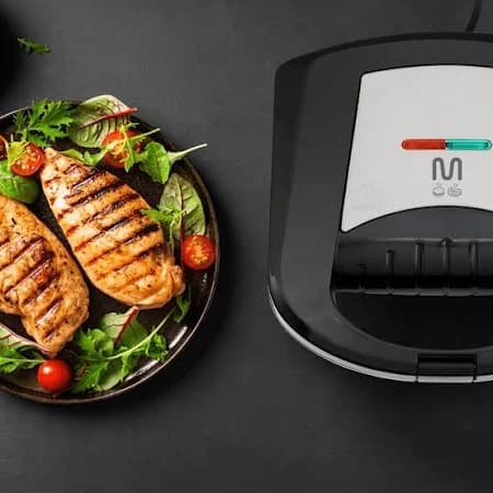 Grill e Sanduicheira c/ Acabamento Inox 750w Multi