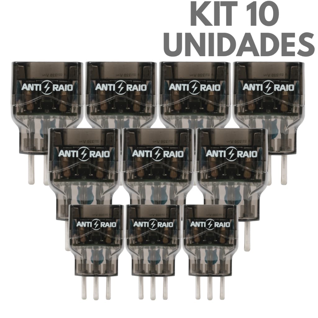 Protetor Eletrico Dps Tomada Anti Raio Surtos Embrastec 10a Bivolt Tomada 3 Pinos Novo com NF