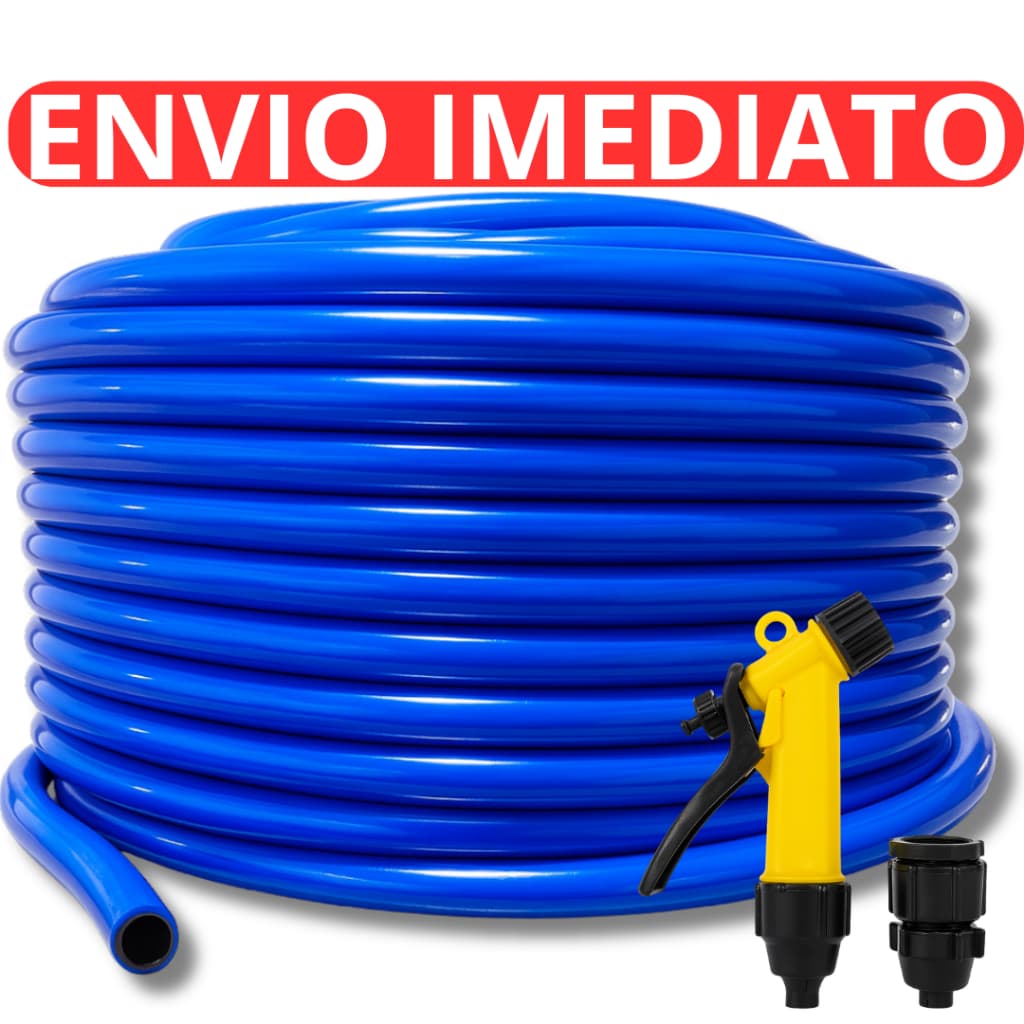 Mangueira Jardim 50, 30, 20, 15, 10 metros 1/2 Polegada Dupla Camada Resistente Reforçada Flexível