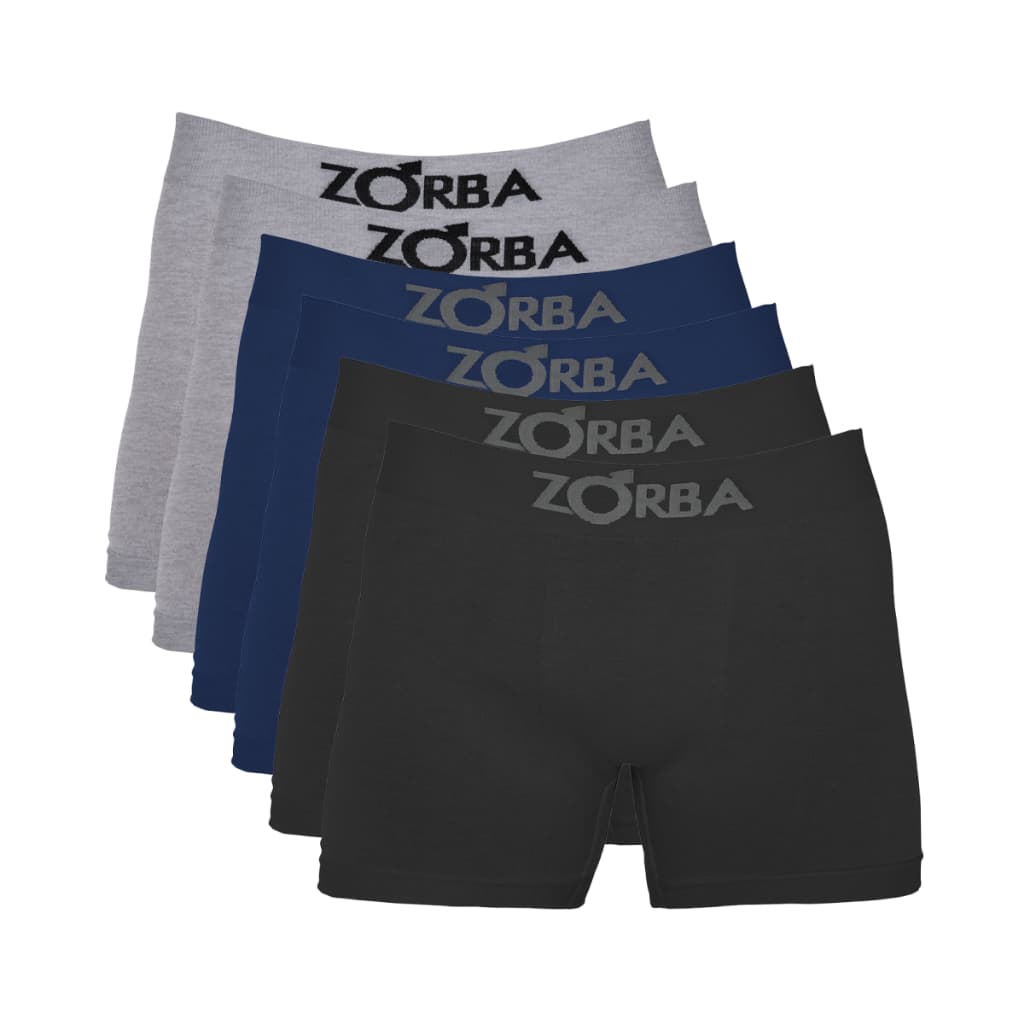 Kit 6 Cuecas Zorba Boxer Sem Etiquetas 781