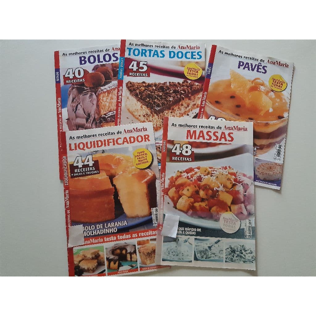 Lote Com 5 Revistas As Melhores Receitas De Ana Maria Ad24 (Usado)