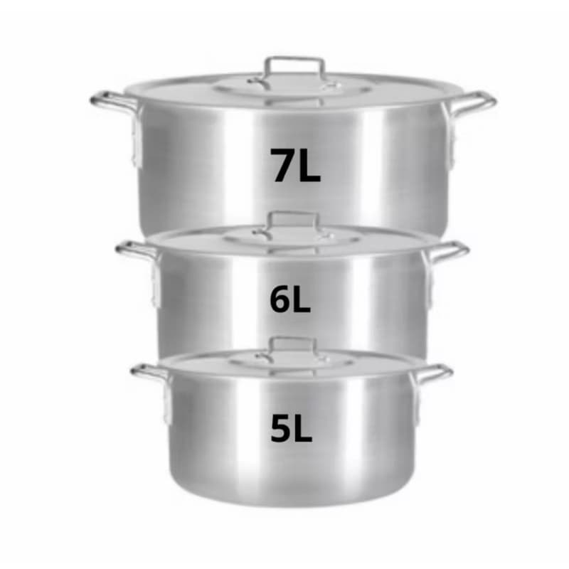 Kit Panelas de Alumínio para Feijoada Jogo de Panela 3 peças Kit Feijoada Caçarola Grande