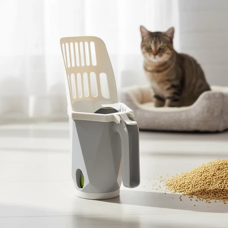 Pá Higiênica Coletora Fezes Gatos Cães Coletora Dispenser