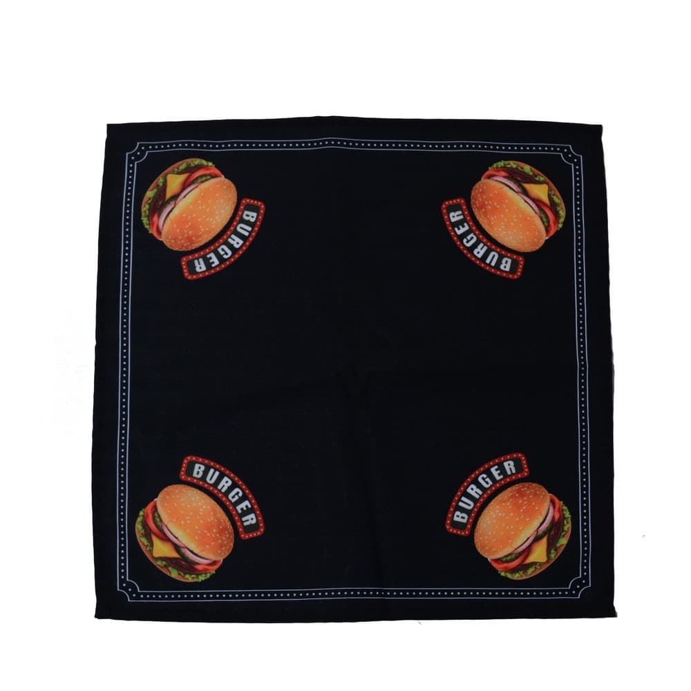 GUARDANAPO ESTAMPADO 45X45CM BURGER BLACK
