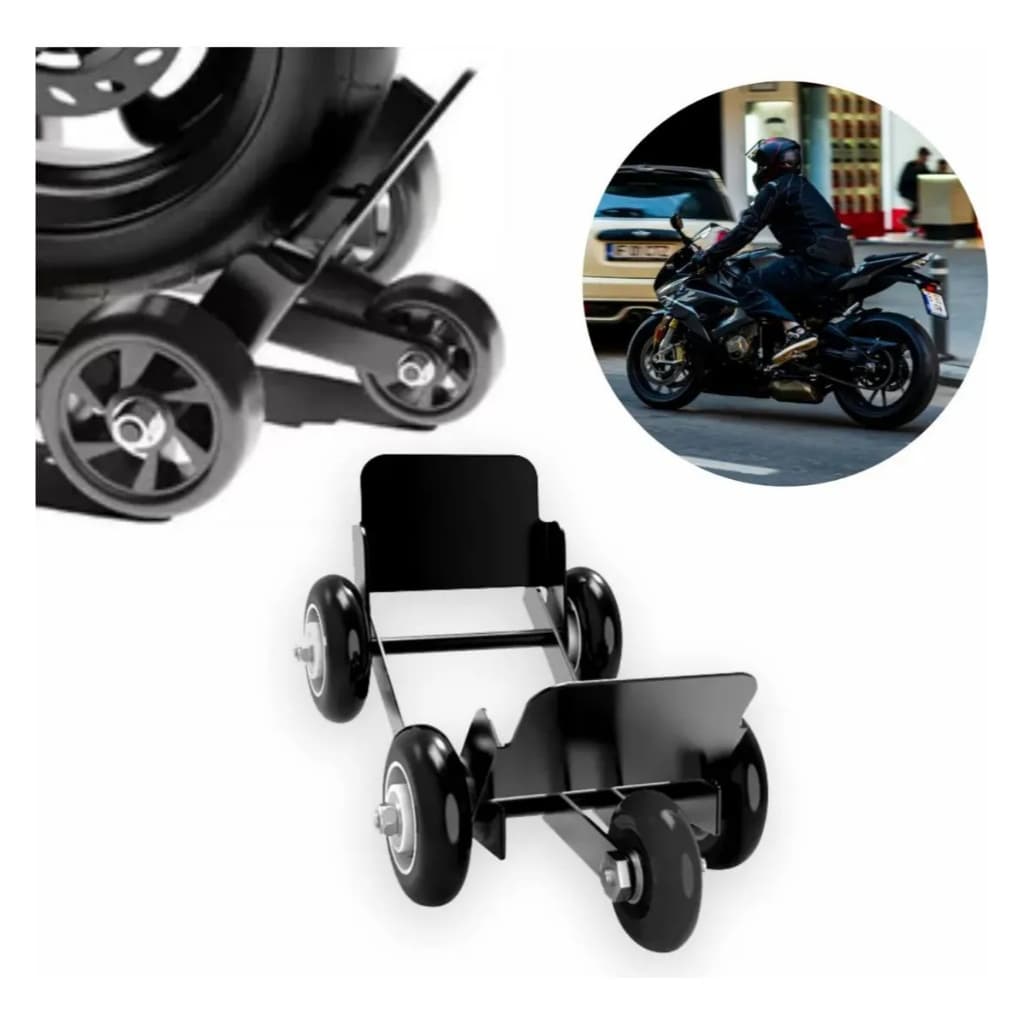 Carrinho Reboque Pneu Furado Moto Rodinha Movimentador