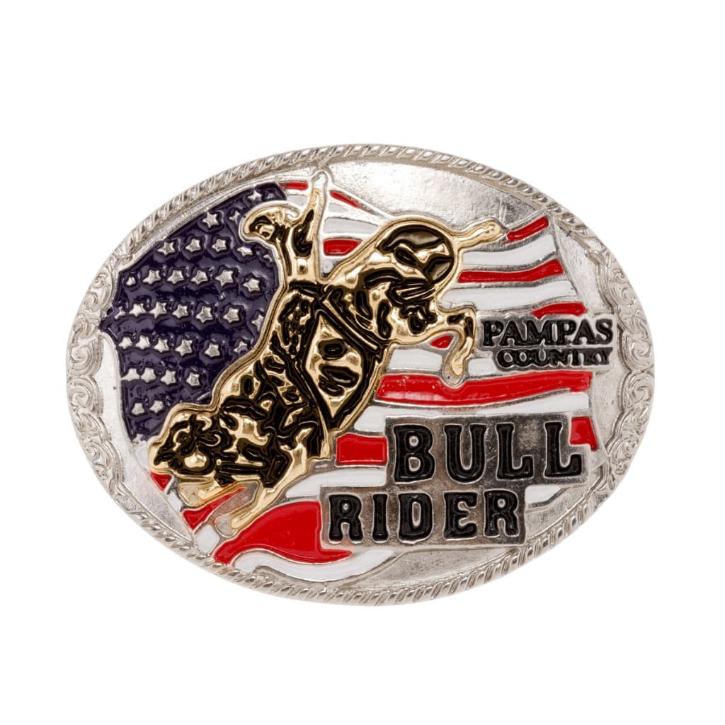 Fivela Para Cinto Country Infantil Bull Rider Estilo Rodeio EUA Unissex