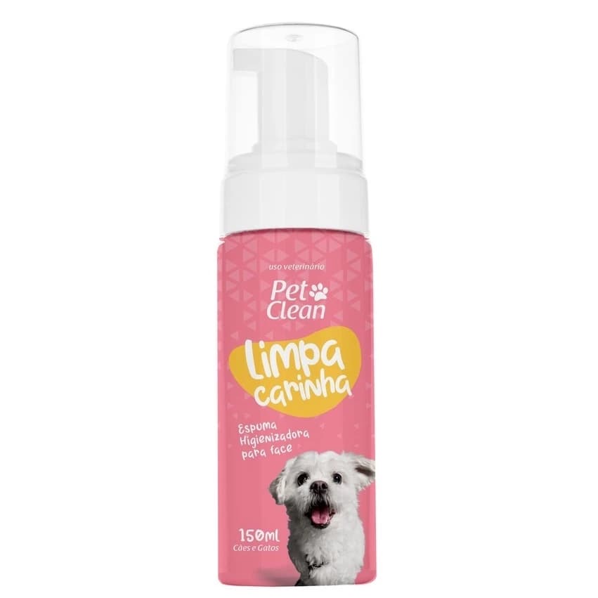 Limpa Carinha Espuma Higienizadora Pet Clean 150 ml para Cães
