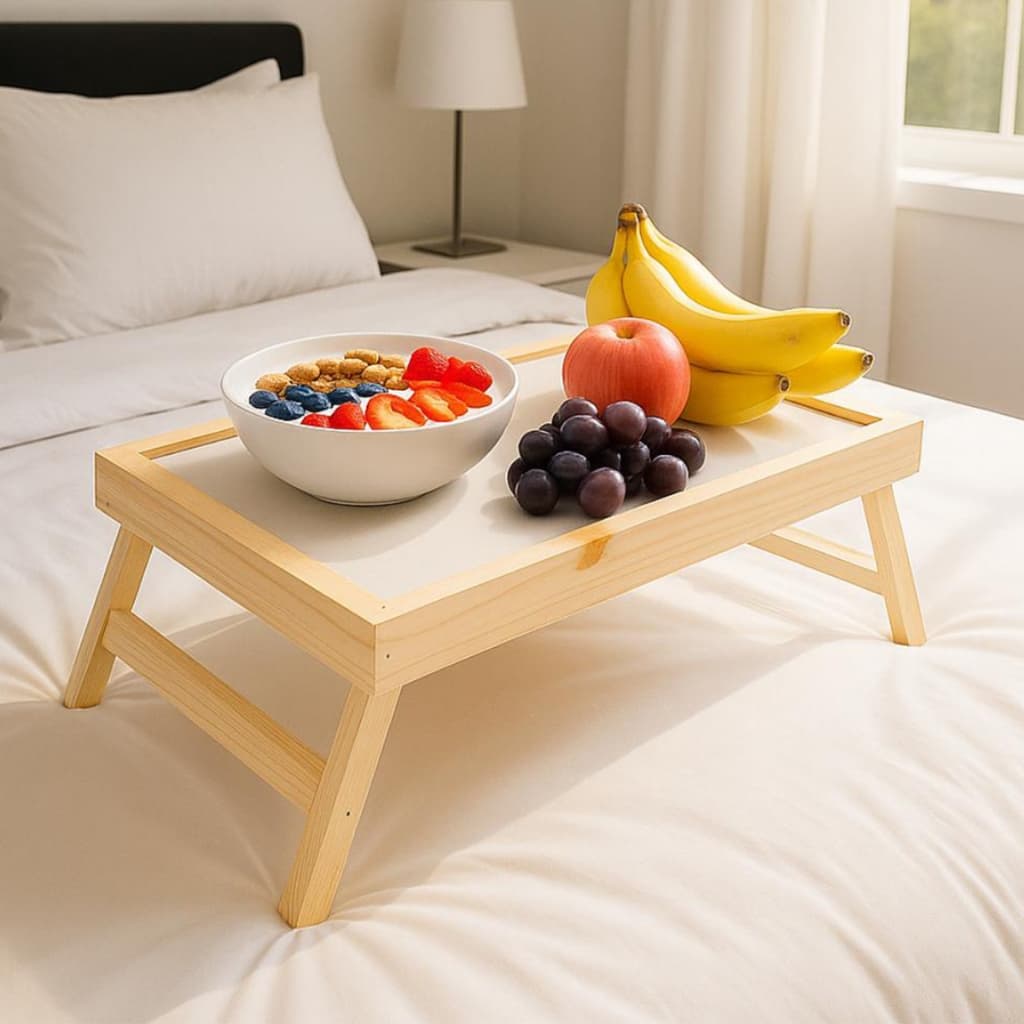 Bandeja Mesa Café Da Manhã Pézinho Dobrável Mesa Cozinha