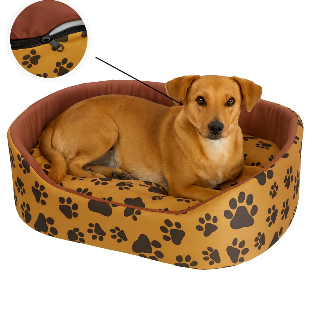 Caminha de Cachorro Pet Pequeno ou Grande Macia – Tamanhos P M G GG Lavável com Zíper