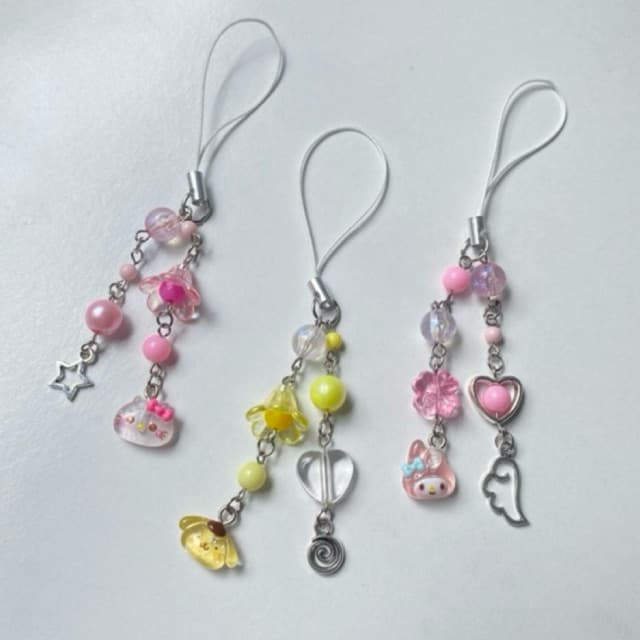 Phone strap Sanrio Hello Kitty chaveiro para celular phone charm aesthetic handmade