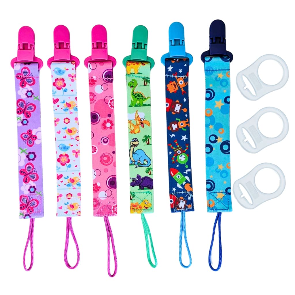 👶Prendedor de Chupeta para Bebê com Trava Menino e Menina Chupeta MAM Buba Nuk Universal