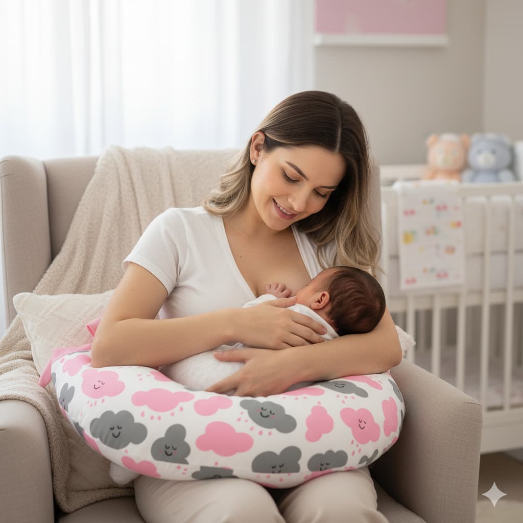 Almofada Amamentação Maternidade Para Mamães Conforto