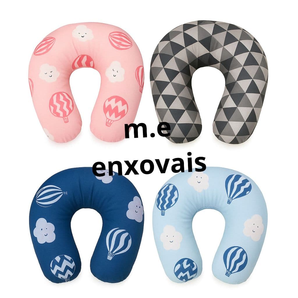 Almofada de pescoço adulto para viagens e descanso