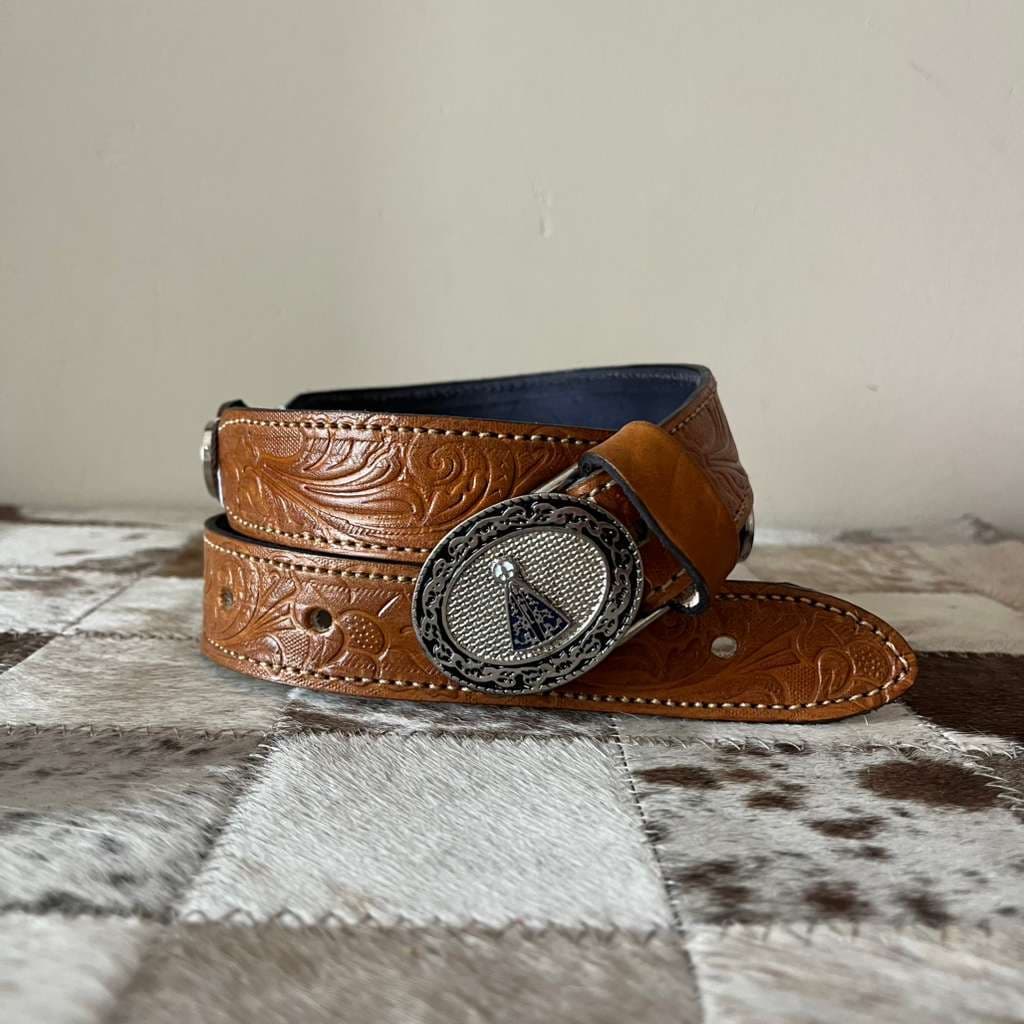 Cinto Infantil Nossa Senhora Couro Legítimo Muita Qualidade