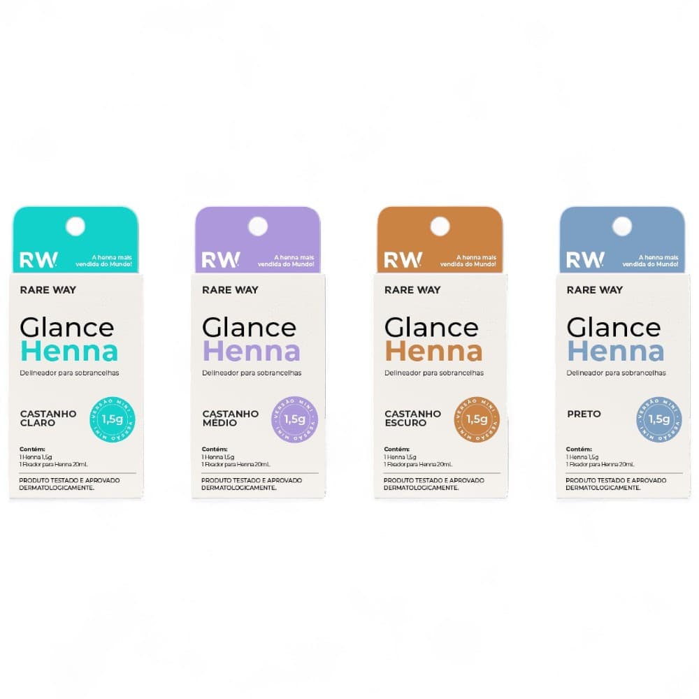 Henna Mini para Sobrancelhas Glance Rare Way 1,5g