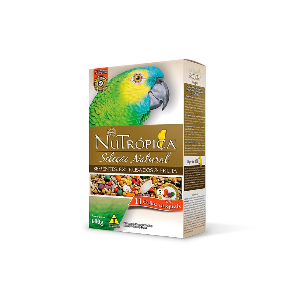 Ração Nutrópica Seleção Natural Papagaio - 600g