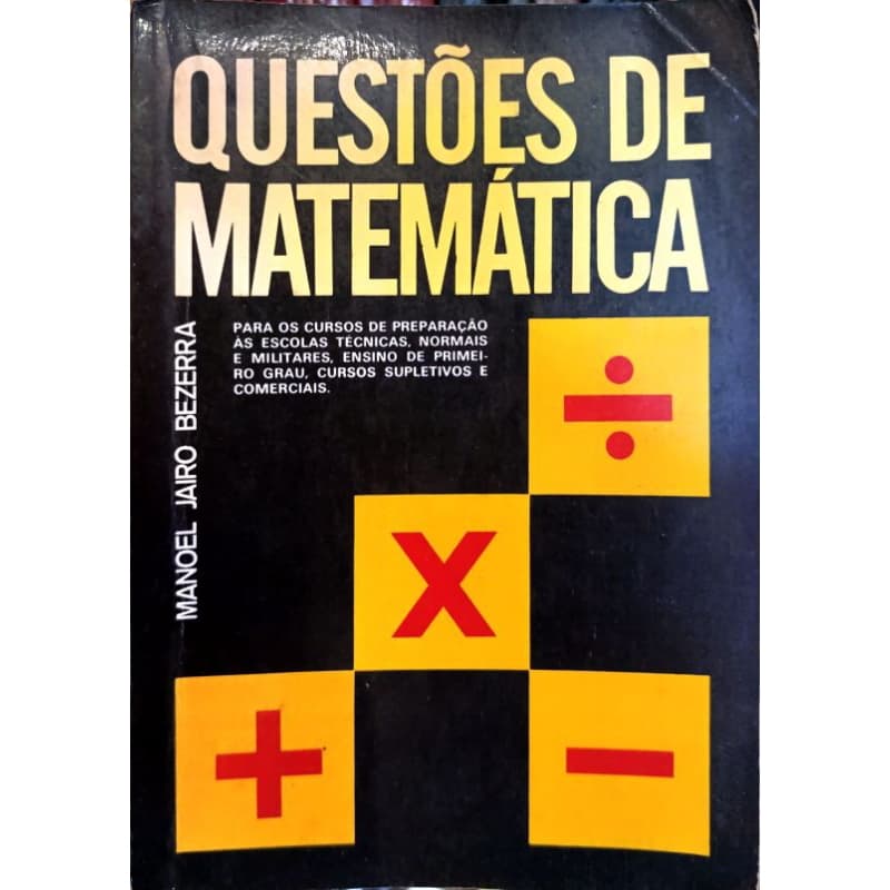 Manoel Jairo Bezerra - Questões de matemática