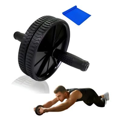 Roda Abdominal Desmontável Rolo Para Exercício Lombar Treino Funcional Fitness