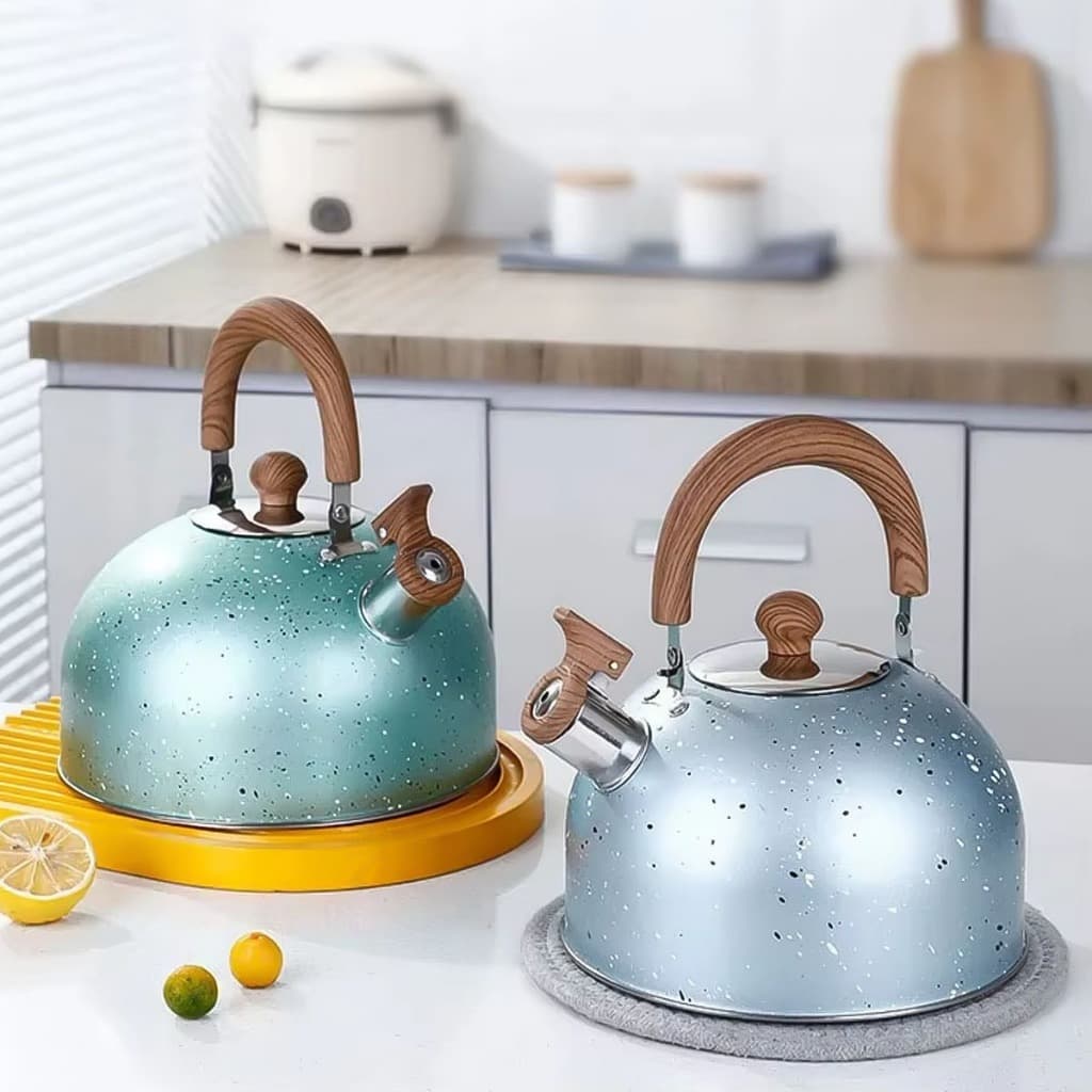 Chaleira IDee Home 2L com Apito compatível com fogões de Indução e a gás，Várias cores