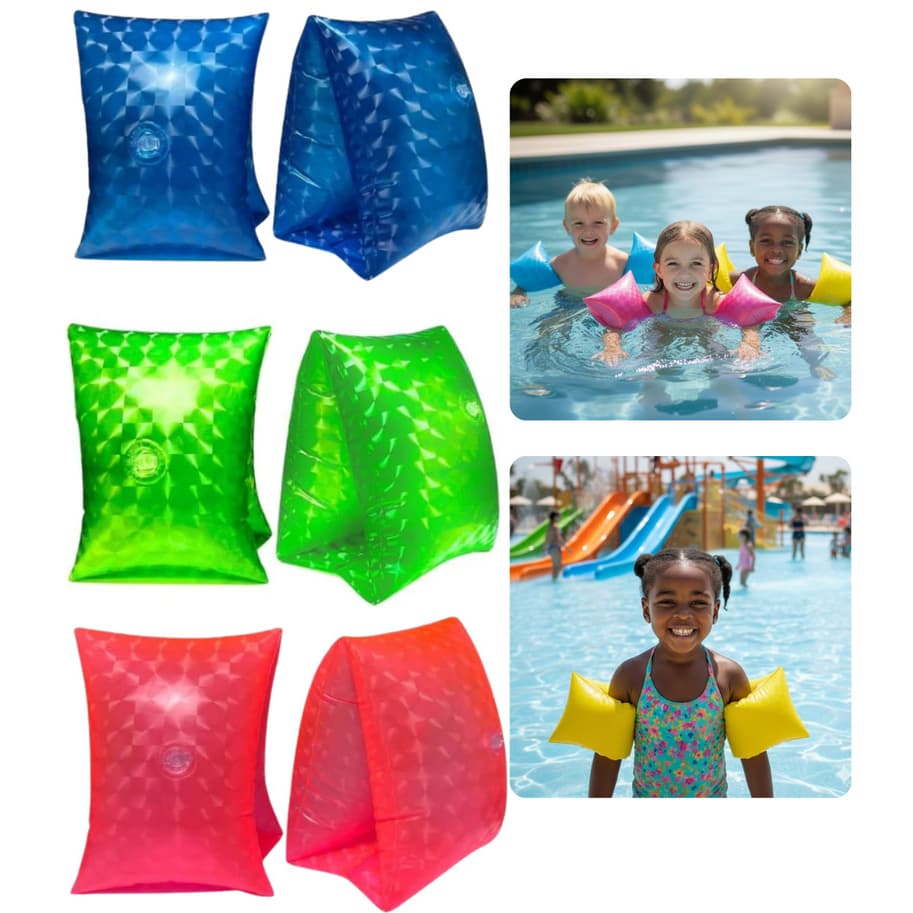 Boia De Braço Natação Infantil Inflável Piscina Criança Praia Bebê Par Flutuadora