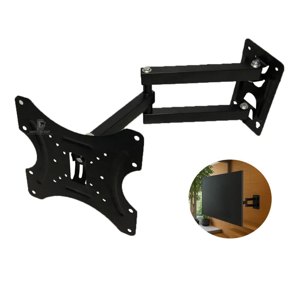 Suporte Articulado Para Tv Lcd Led Plasma 17'' a 42'' para Parede Universal 32 40 42 Polegadas