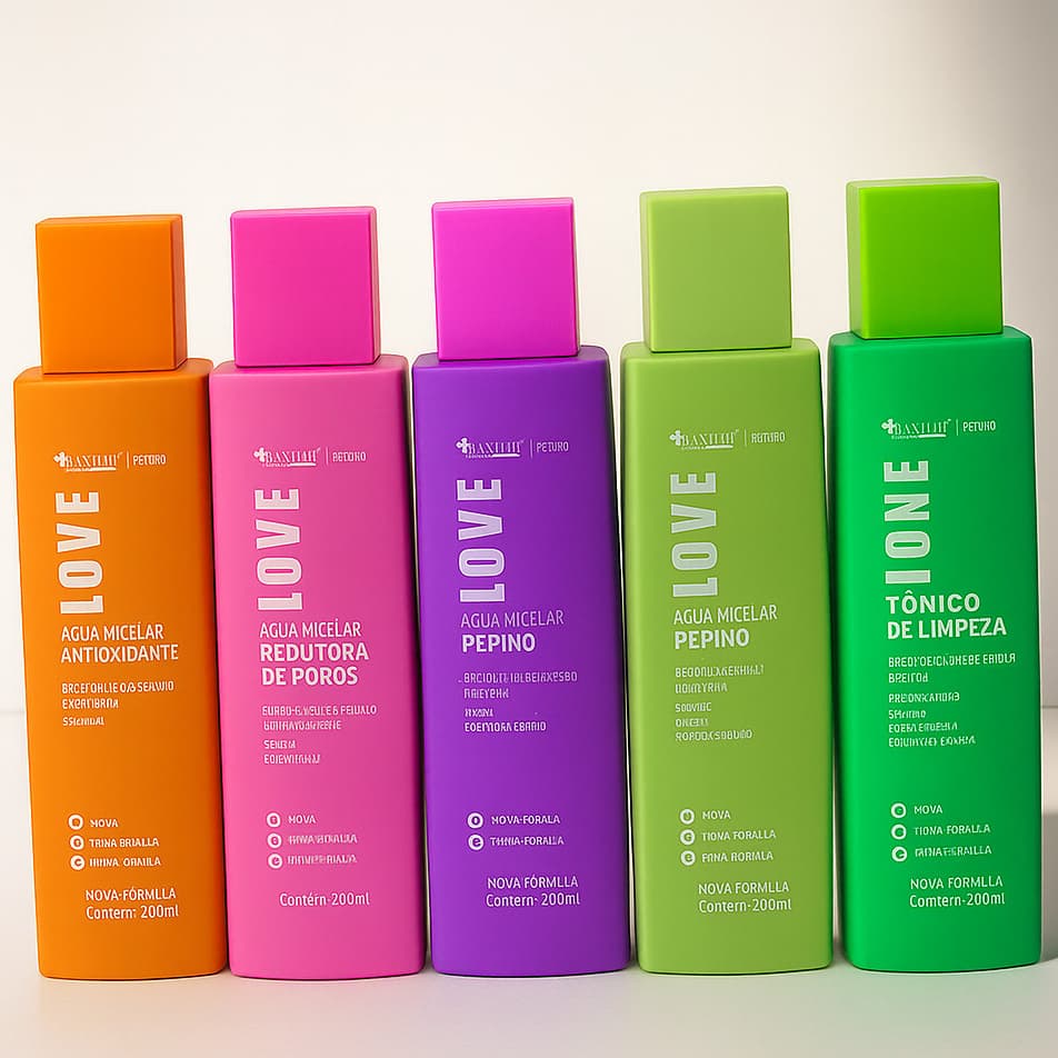 Água Micelar Demaquilante Max Love 300 Ml - Limpa e Hidrata