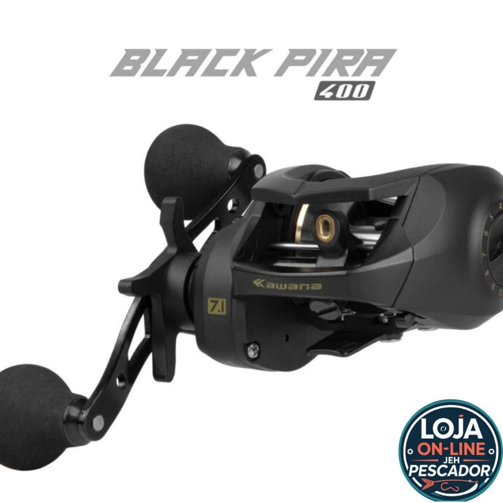 Carretilha  Black Pira COM ALARME SONORO  400 11 Rolamentos DRAG 18kg