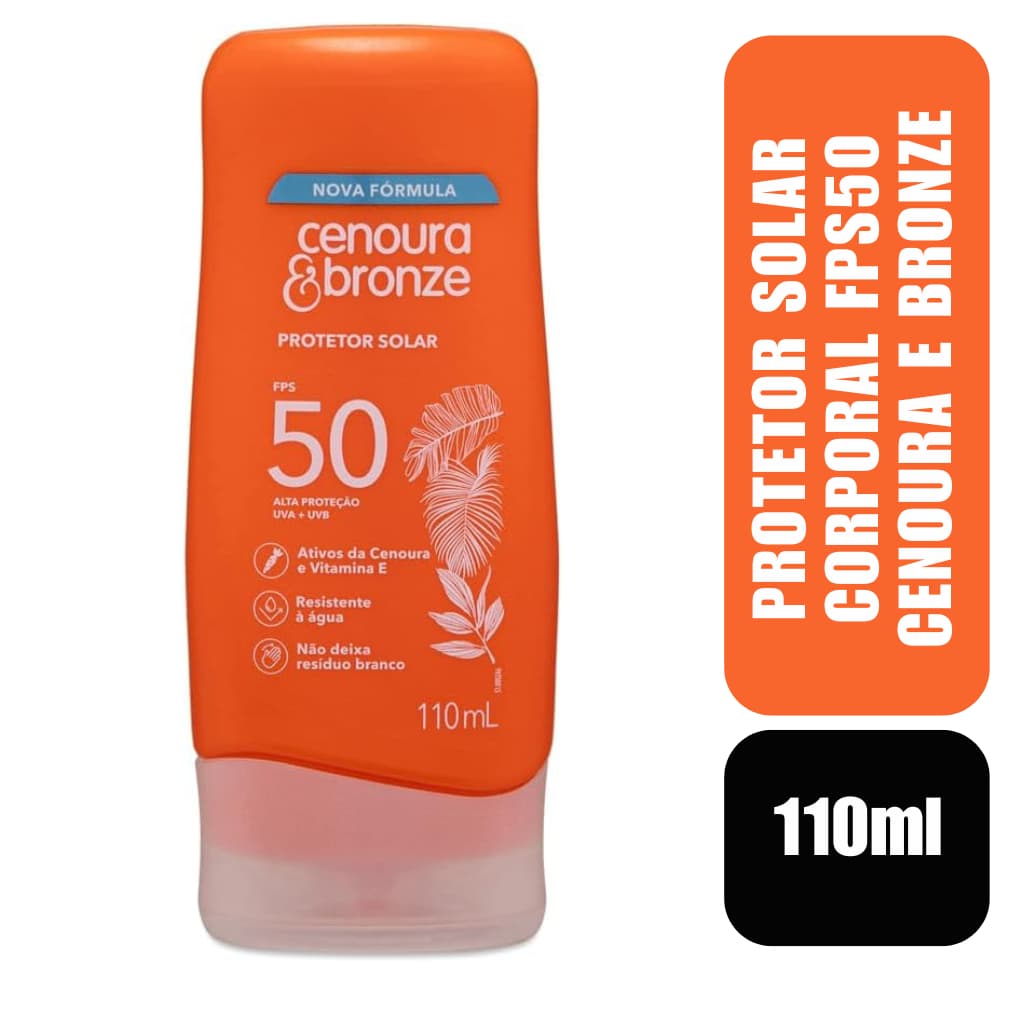 Protetor Solar Corporal FPS50 Cenoura e Bronze 110ml