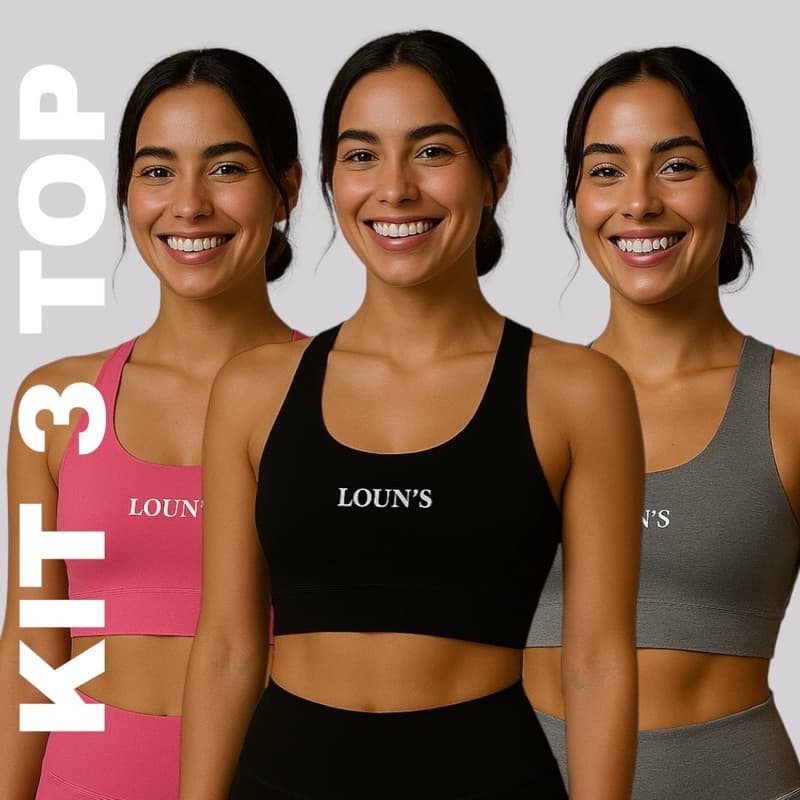 KIT 3 Top de Academia Nadador para Treino Musculação Reforçado sem bojo Ginastica Caminhada Verão