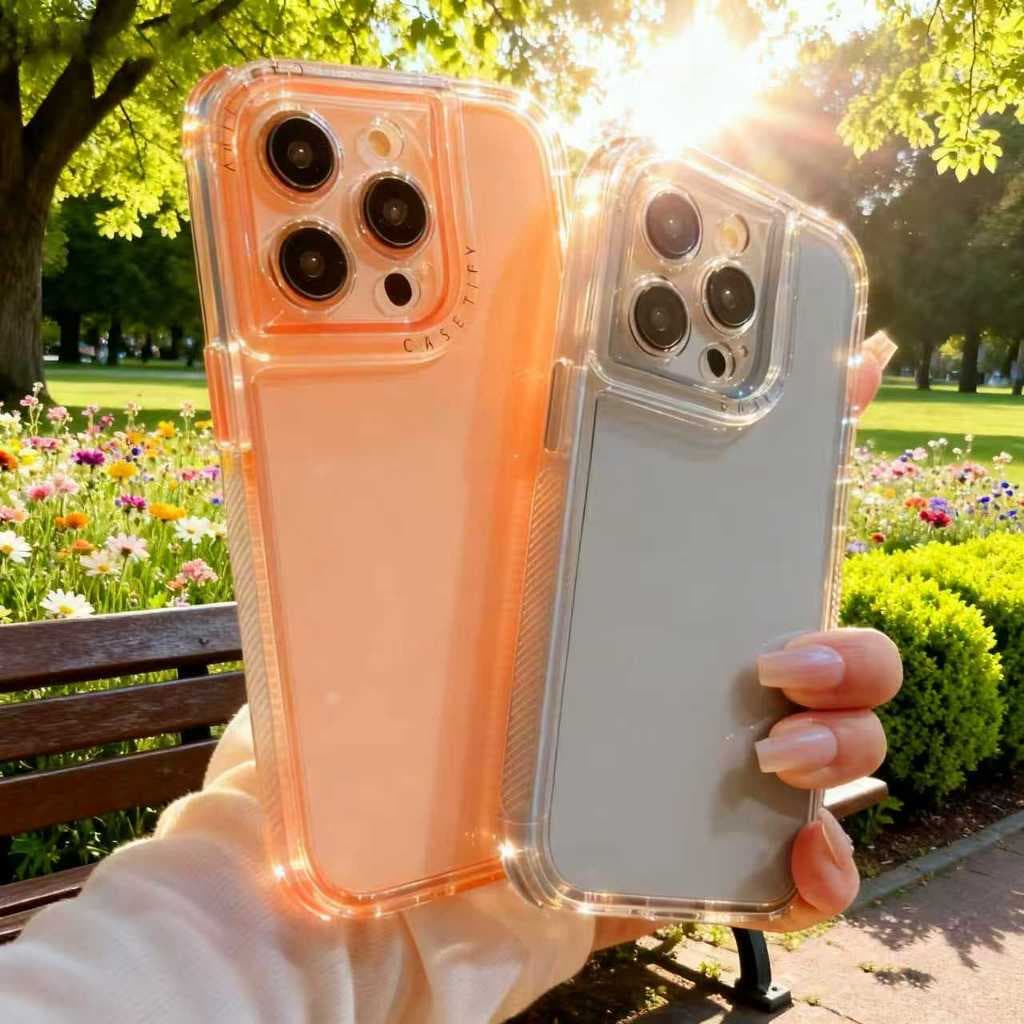 Space terceira geração novo case anti-impacto da moda Para Iphone   13 14 15 16 17 PRO PROMAX AIR