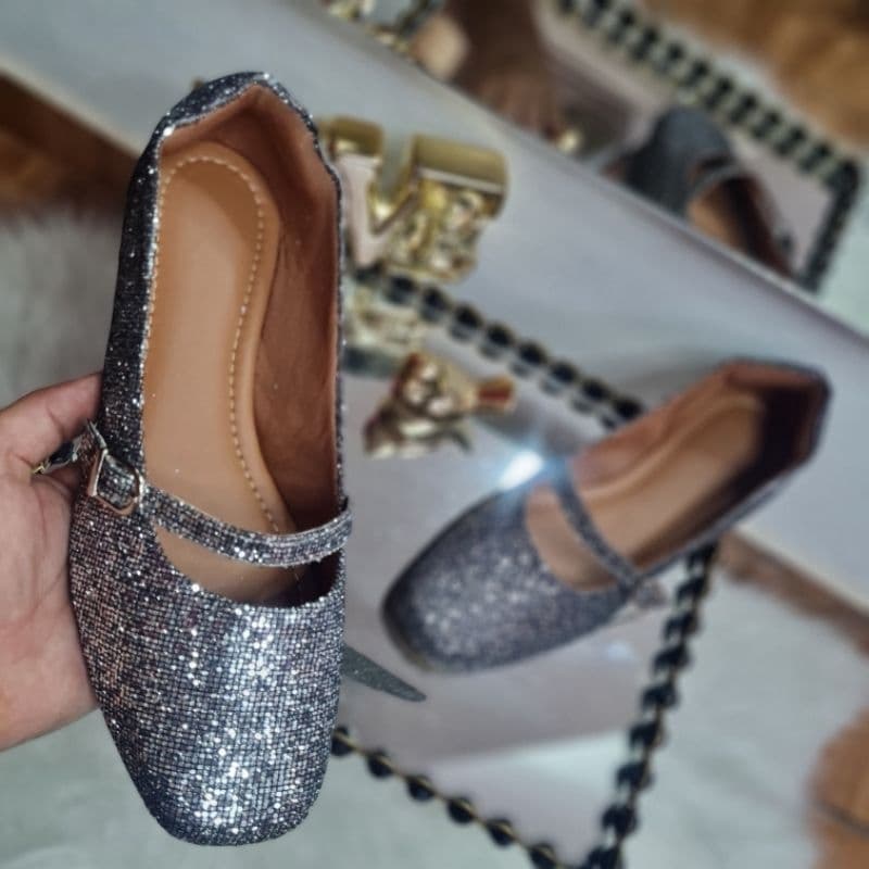 Sapatilha Boneca Feminina Bico Quadrado Sapato Feminino...............  BONECA