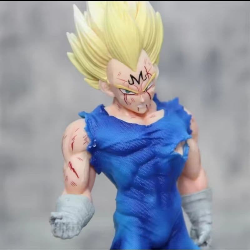 Boneco 20 cm  Majin Vegeta Super Saiyajin D Ball Z - Action Figure Colecionável Anime Geek Decor Presente