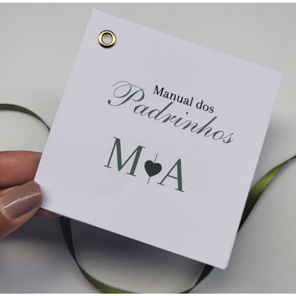 Manual dos Padrinhos de Casamento COM ILHÓS - FAÇO TODAS AS CORES