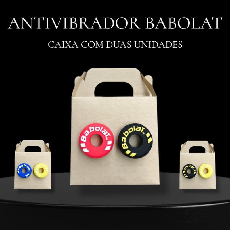 ANTIVIBRADOR BABOLAT - KIT COM 2/1 UNIDADES - PARA RAQUETES DE TÊNIS