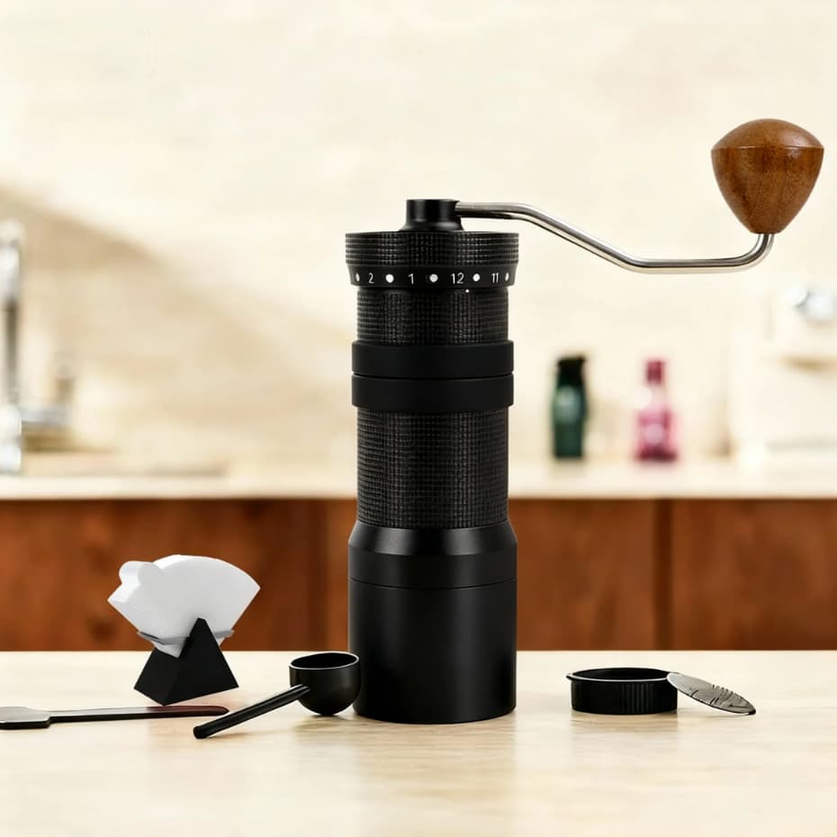 iCoffee Moedor Café Manual M6-MAX Ajuste Externo Profissional Corpo 40g Profission