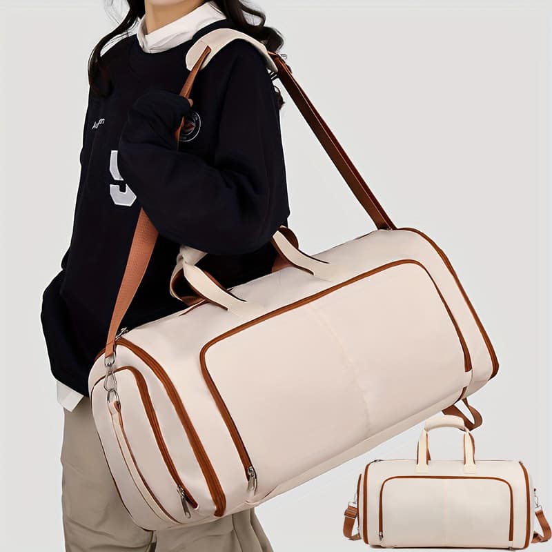 Bolsa Esportiva Com Divisão Para Calçados E Bolsos Secos Úmidos Perfeita Para Yoga E Academia