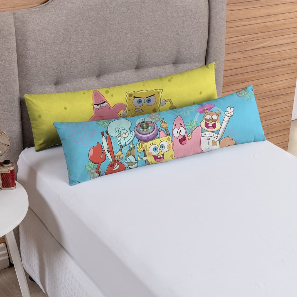 Kit 02 Xuxão Travesseiro Corpo Enchimentos Espuma 0,85cm x 0,25cm Xuxinho Estampas Infantil