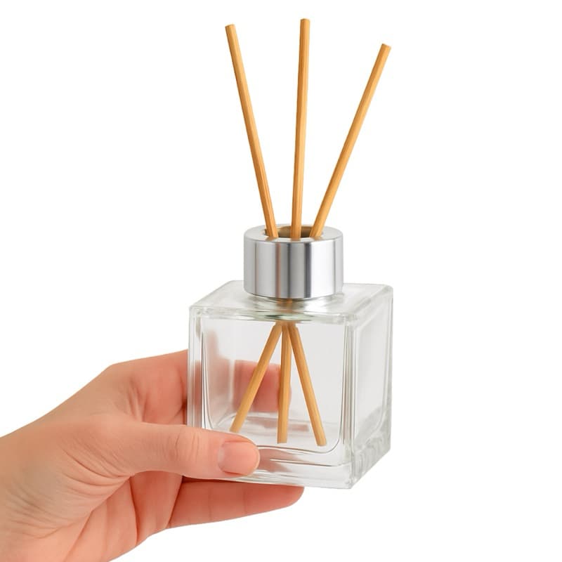 Kit 10un Frascos de Vidro Cubo 100ml Rosca 28 Lembrancinha Batizado Casamento Aniversario Formatura