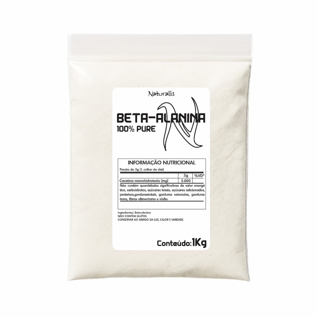 Beta Alanina em pó 100% Pura 1Kg Com laudo