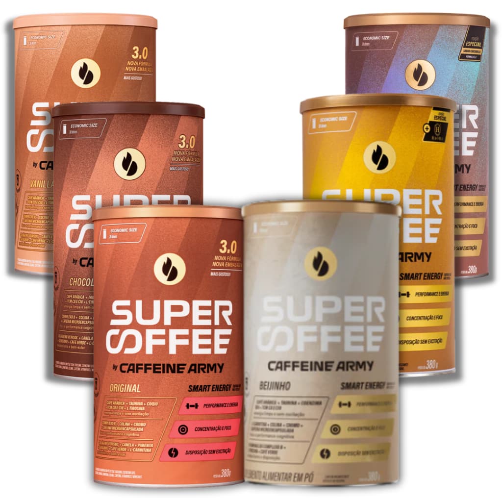 Supercoffee 3.0 Original 380g Caffeine Army – Café Suplemento Energia Foco e Disposição