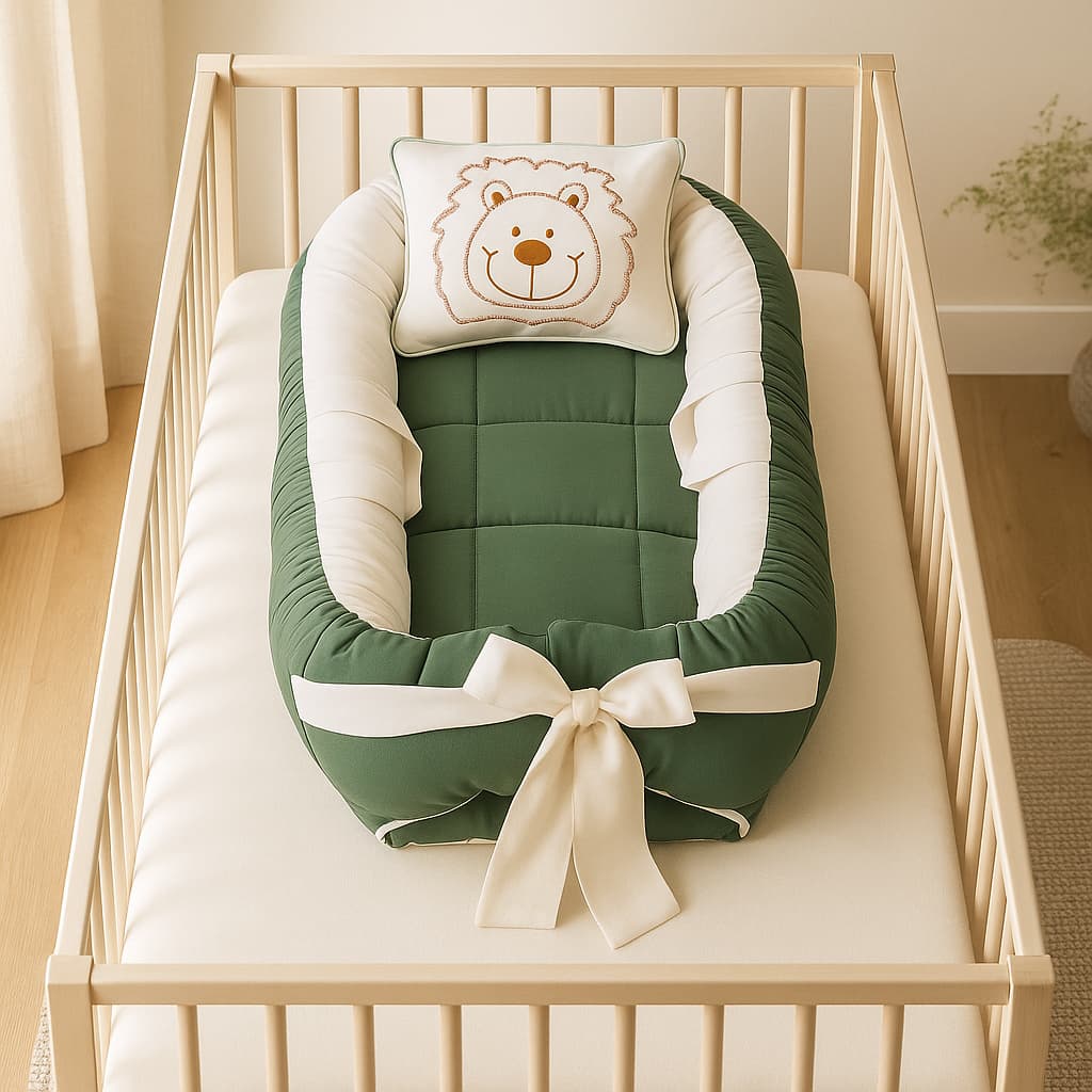 Ninho Redutor de Berço com Travesseiro para Menino e Menina – Bebe