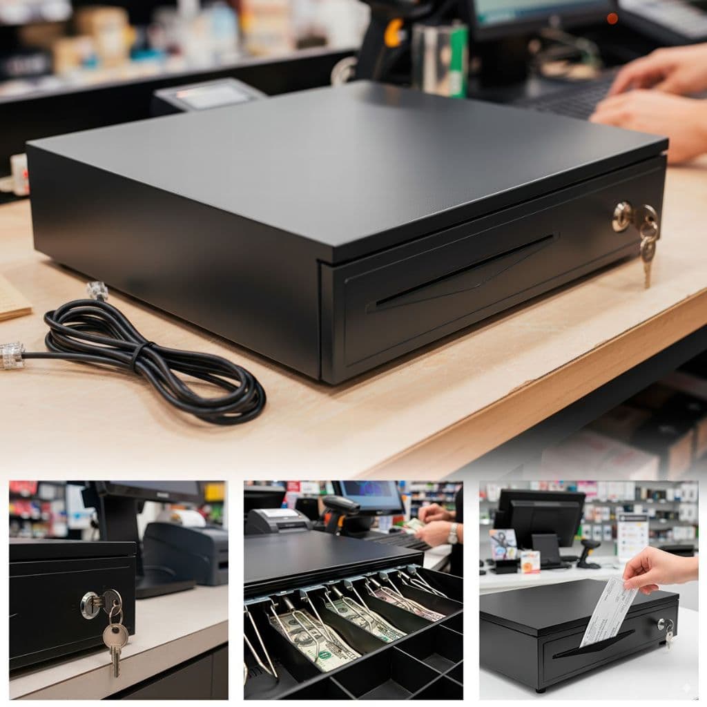 Gaveta caixa Dinheiro Abertura Automática E Manual Segurança Reforçada
