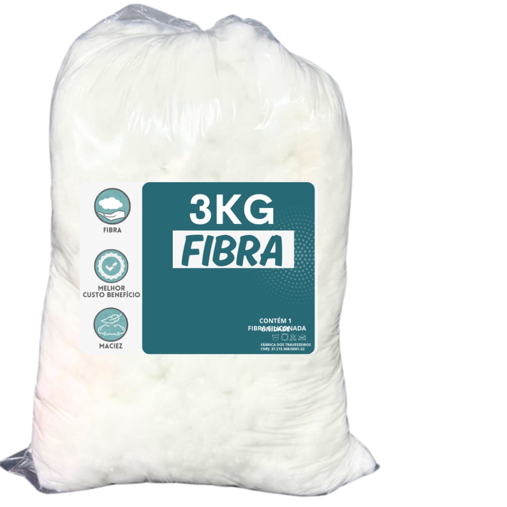 3kg Fibra Sintética Branca Enchimento Almofada Travesseiros sofas poltronas puff