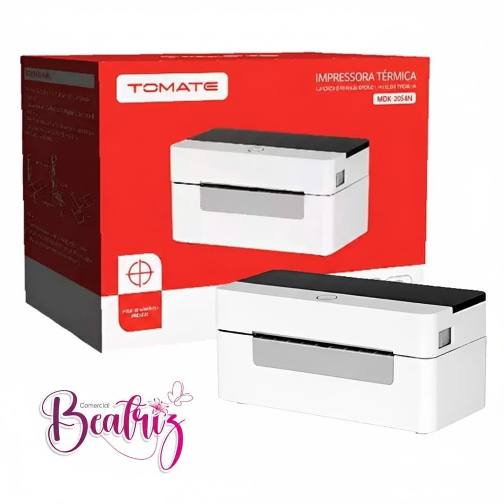 Impressora Térmica Tomate Mdk-2054n Com Suporte Etiquetas