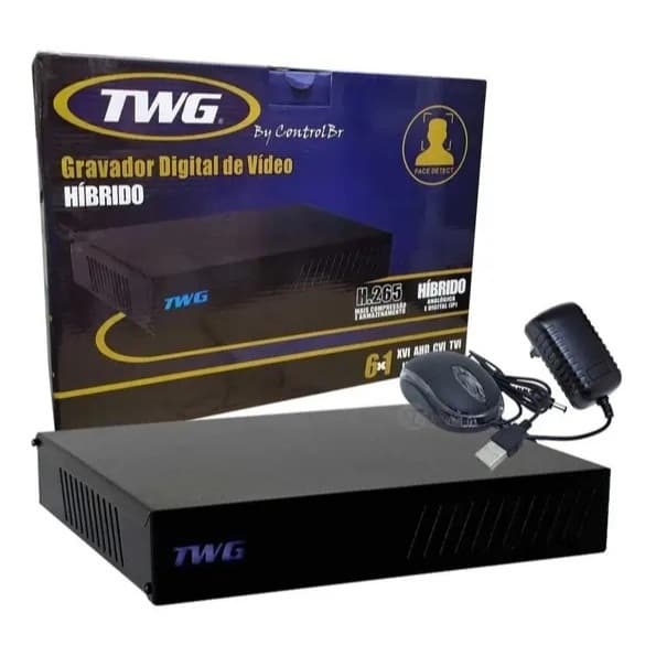 Excelente DVR TWG 4 CN Full HD Gravação/Visualização Resolução 1080P 6x1.