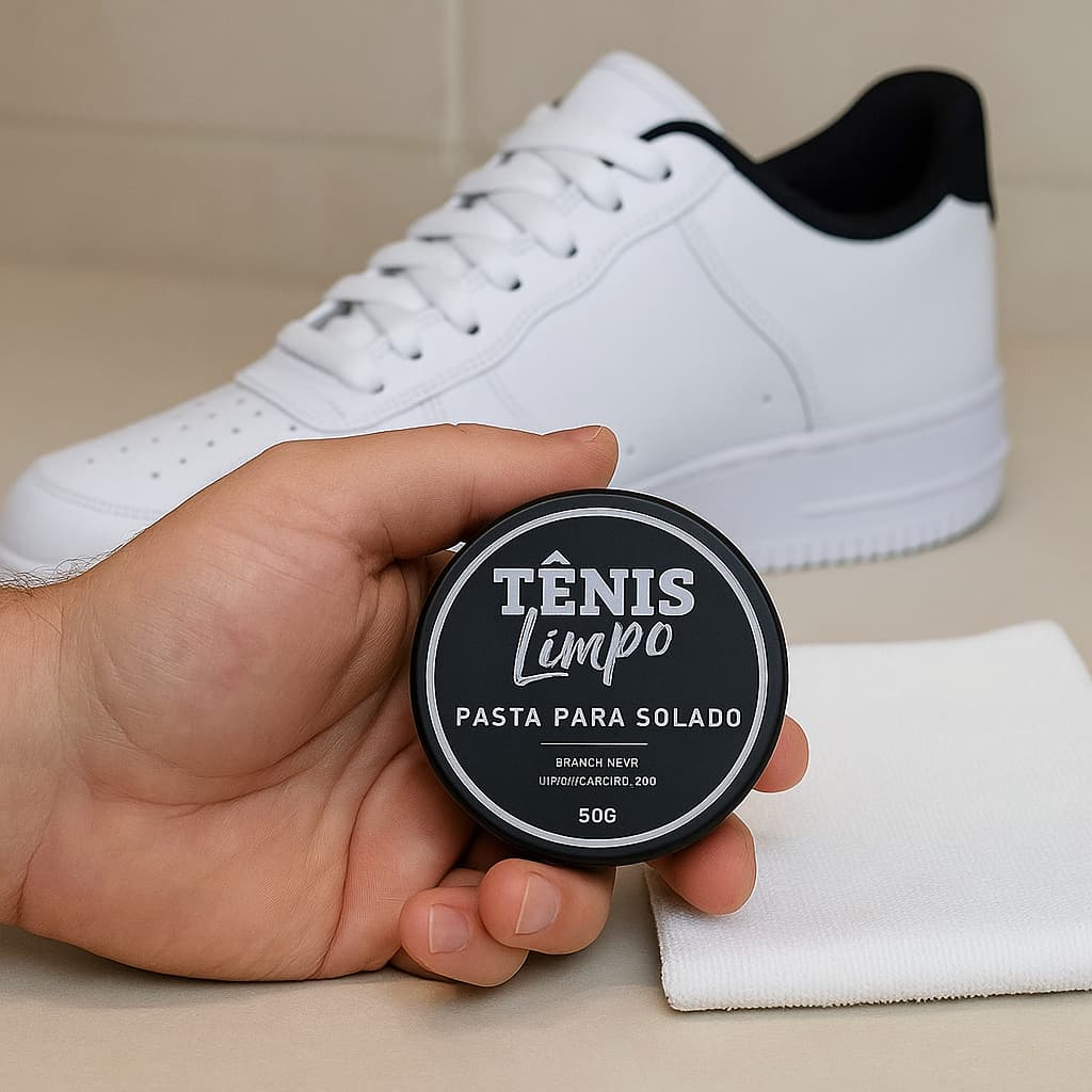 Kit Pasta Tênis Limpo 1, 2, 3 4 Un Para Limpar Solado Sola Entresola Sola Lateral  Tênis Sapato Tira Manchas