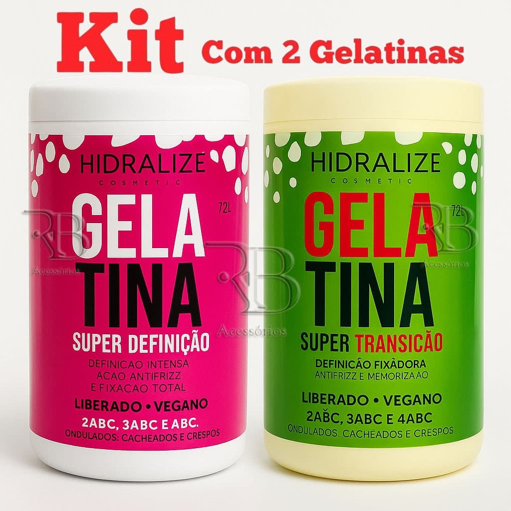 Gelatinas Capilar Super Definição e Fixação Intensa Hidralize 1kg
